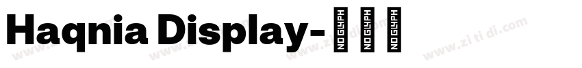 Haqnia Display字体转换